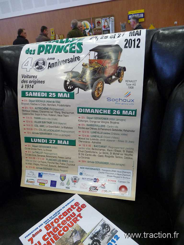 2012_Montbeliard (43).jpg - 03/03/2012 - 25200 MONTBELIARD - VIEUX VOLANTS FRANC-COMTOIS - Bourse d'échange Autos-Motos Anciennes - La Roselière - Affiche Rallye des Princes 2012